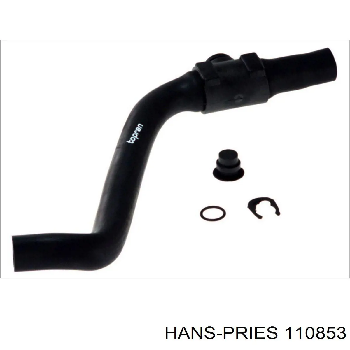 110853 Hans Pries (Topran) шланг/патрубок радіатора охолодження, верхній