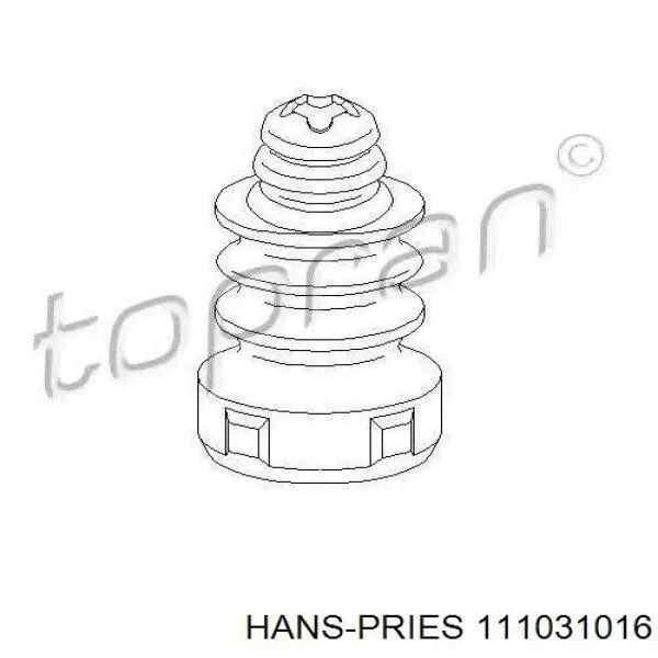 Відбійник на задні амортизатори Hans Pries (Topran) 111031016 ціна, від 5.40 USD
