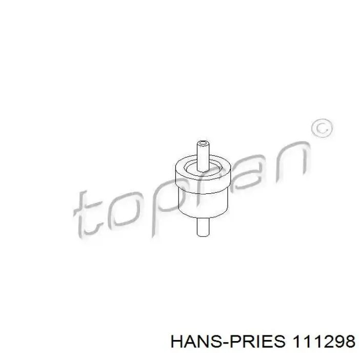 Клапан зворотний гальмівної системи Hans Pries (Topran) 111298 ціна, від 1.48 USD