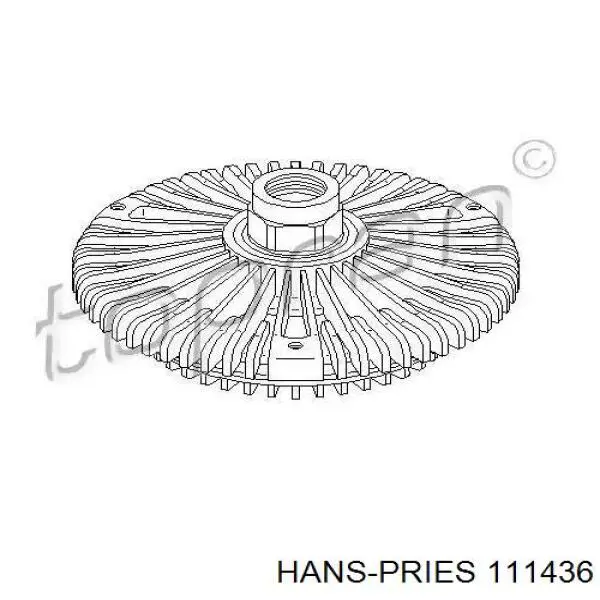 В'язкова муфта вентилятора Hans Pries (Topran) 111436 ціна, від 42.56 USD