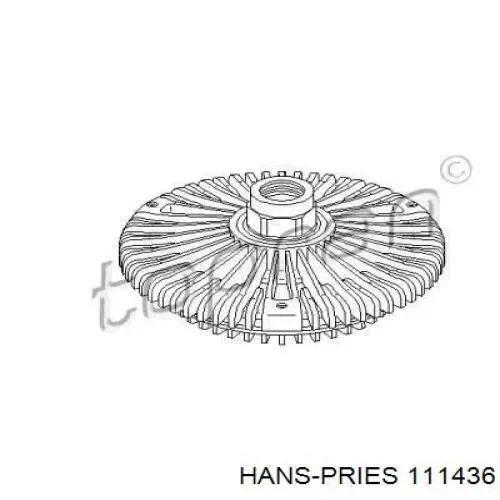 111436 Hans Pries (Topran) вискомуфта, вязкостная муфта вентилятора охолодження
