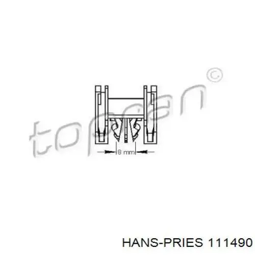 Пістон (кліп) кріплення накладок порогів MAK 12917 ціна, від 0.59 USD