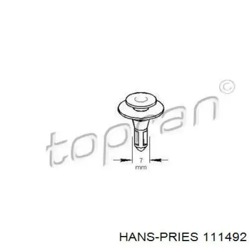Пістон (кліп) кріплення накладок порогів AND 30863438 ціна, від 0.49 USD