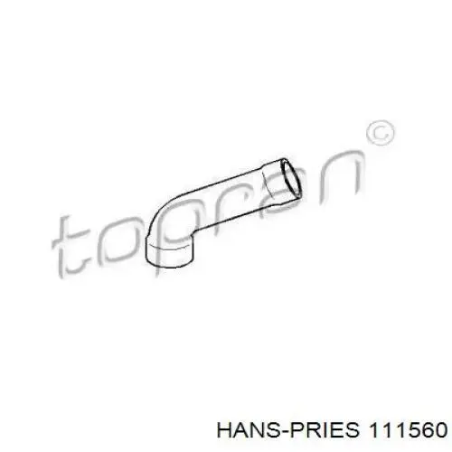 Шланг/патрубок інтеркулера, верхній 111560 Hans Pries (Topran)