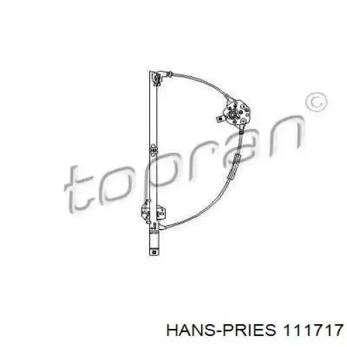 Купити 111717 Hans Pries (Topran) Механізм стеклопідйомника водійських дверей
