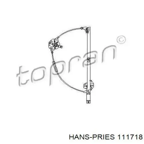 111718 Hans Pries (Topran) Механізм склопідіймача дверей передніх, правих