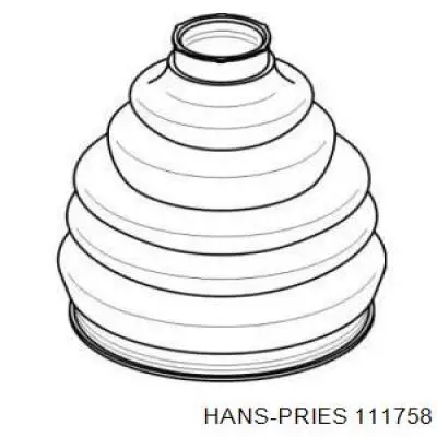 Купити 111758 Hans Pries (Topran) Пильник шарніра приводу
