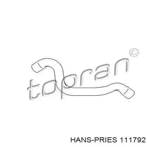 111792 Hans Pries (Topran) Патрубок системи охолодження