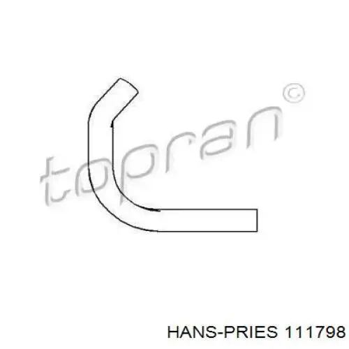 Купити 111798 Hans Pries (Topran) Шланг/патрубок радіатора охолодження, нижній