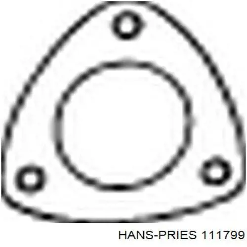 Шланг/патрубок радіатора охолодження, верхній Hans Pries (Topran) 111799 ціна, від 19.63 USD