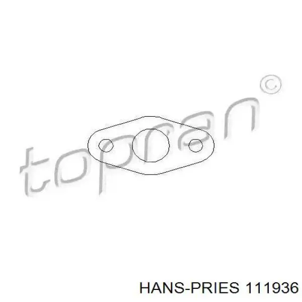 Прокладка шланга відводу масла від турбіни Hans Pries (Topran) 111936 ціна, від 2.19 USD