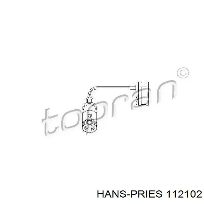 Сигналізатор знос гальмівних колодок Hans Pries (Topran) 112102 ціна, від 1.71 USD