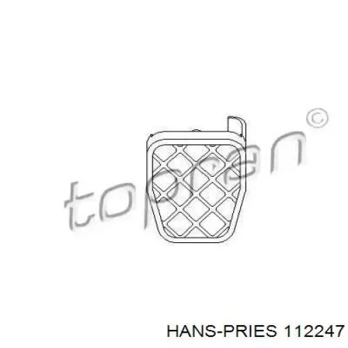 Купити 112247 Hans Pries (Topran) Накладка педалі гальма