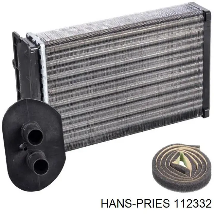 Радіатор пічки (обігрівача), задній 112332 Hans Pries (Topran)