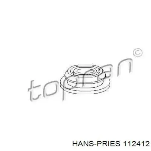 112412 Hans Pries (Topran) подушка радіатора охолодження, нижня
