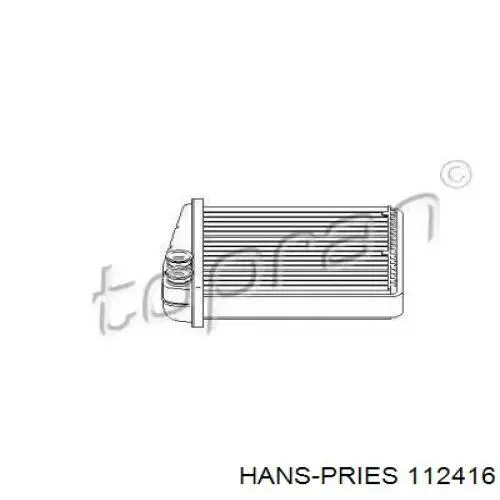 Радіатор пічки (обігрівача) 112416 Hans Pries (Topran)