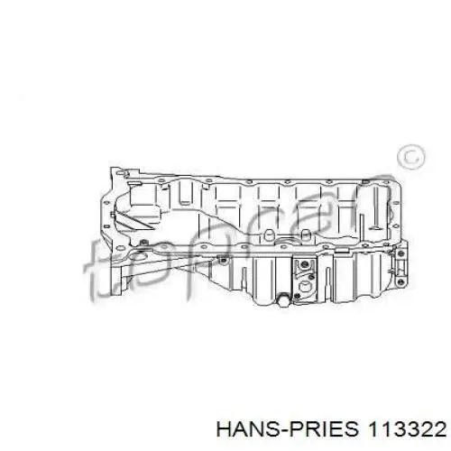 113322 Hans Pries (Topran) піддон масляний картера двигуна