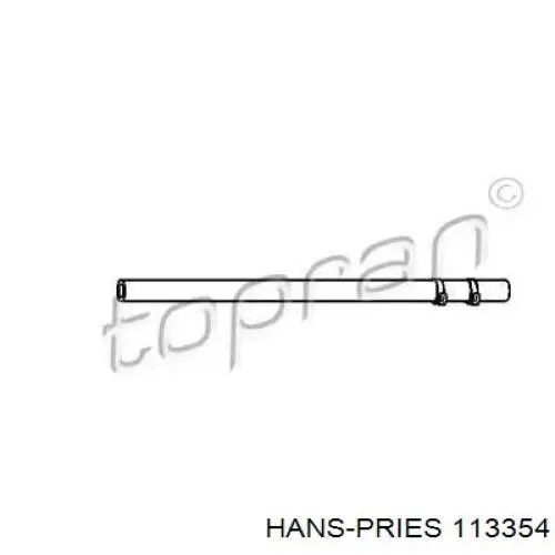 Шланг ГПК, низького тиску, від радіатора до бачка 113354 Hans Pries (Topran)