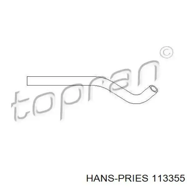 Купити 113355 Hans Pries (Topran) Шланг ГПК, низького тиску, від рейки/механізму до радіатора