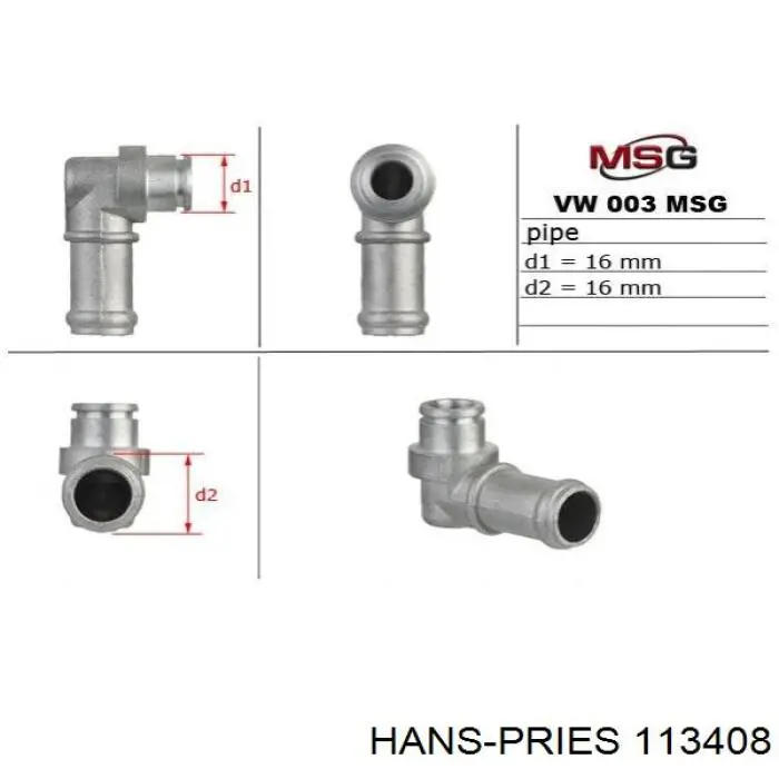Купити 113408 Hans Pries (Topran) Насос гідравліки