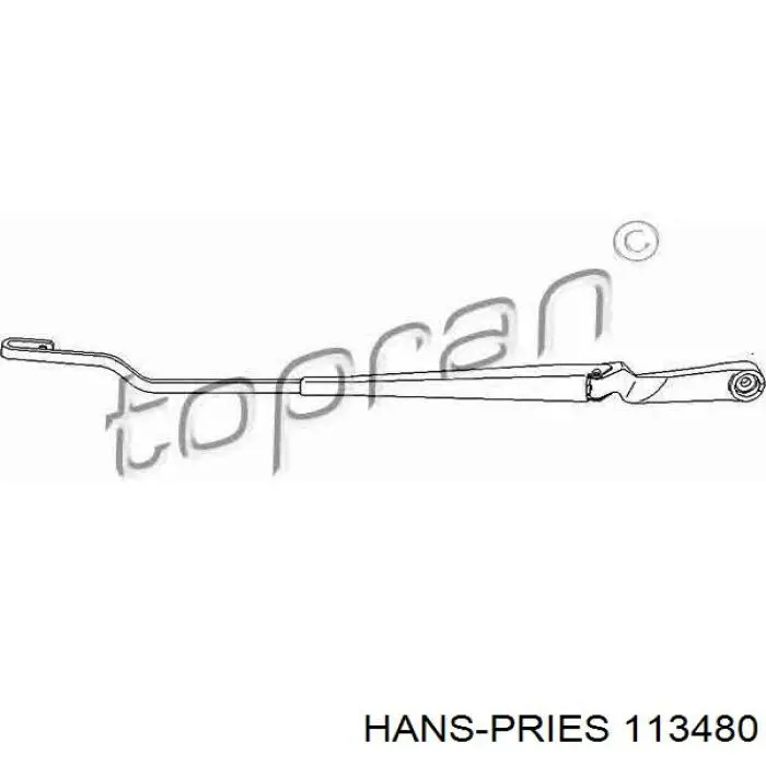 113480 Hans Pries (Topran) важіль-поводок склоочисника лобового скла