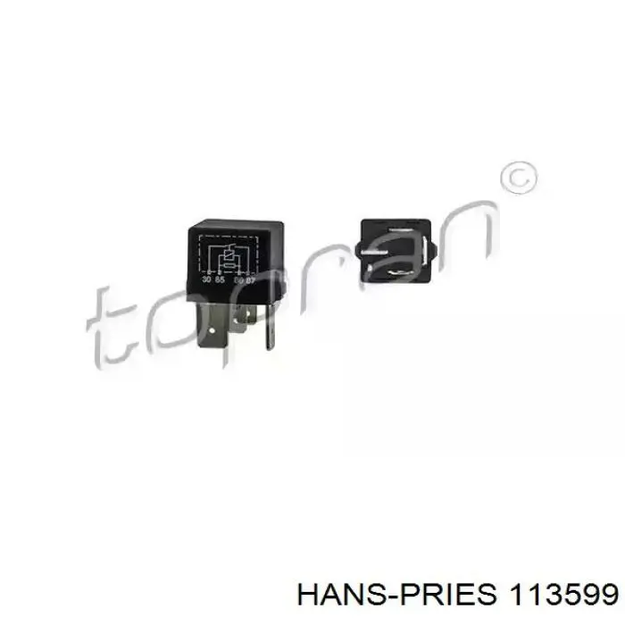 Реле електробензонасосу 113599 Hans Pries (Topran)