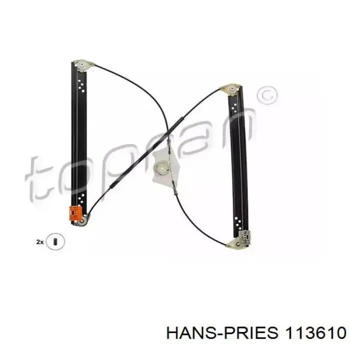 113610 Hans Pries (Topran) механізм склопідіймача двері передньої, правої