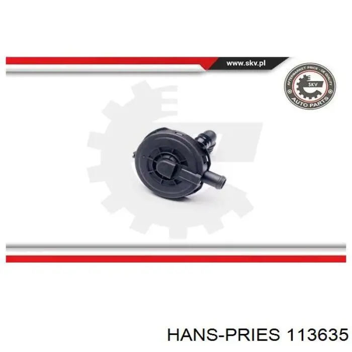 Клапан картерних газів Hans Pries (Topran) 113635 ціна, від 17.21 USD