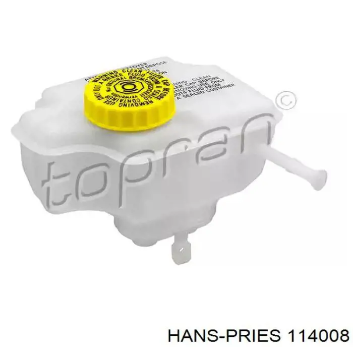 Купити 114008 Hans Pries (Topran) Бачок головного гальмівного циліндру (гальмівної рідини)