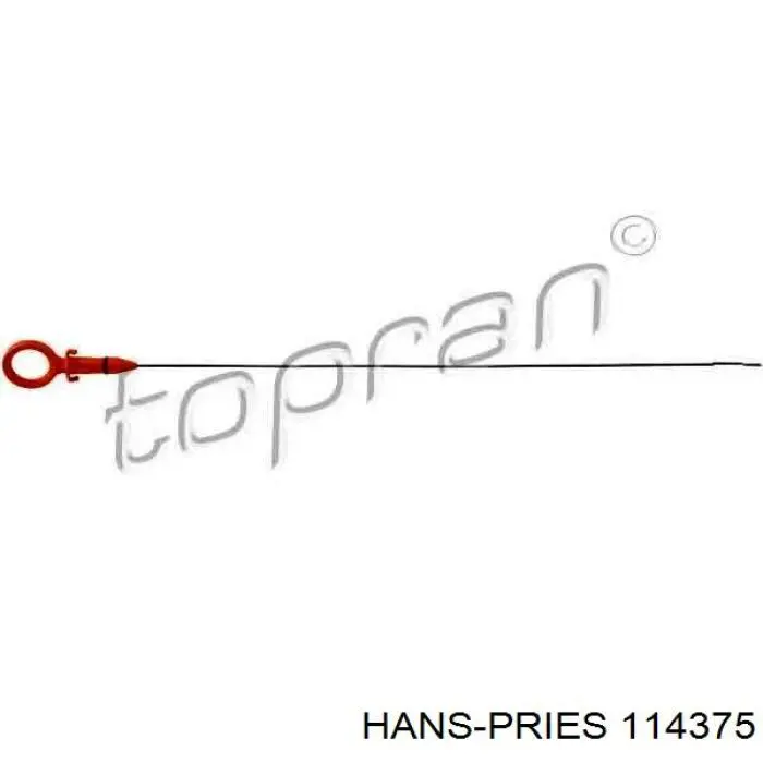 114375 Hans Pries (Topran) прокладка шланга подачі масла до турбіни