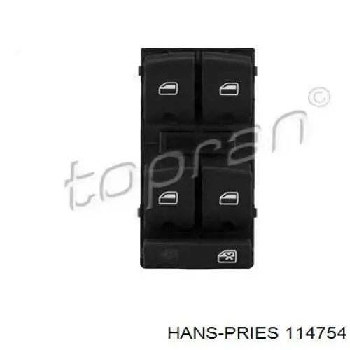 114754 Hans Pries (Topran) кнопковий блок керування склопідіймачами передній лівий