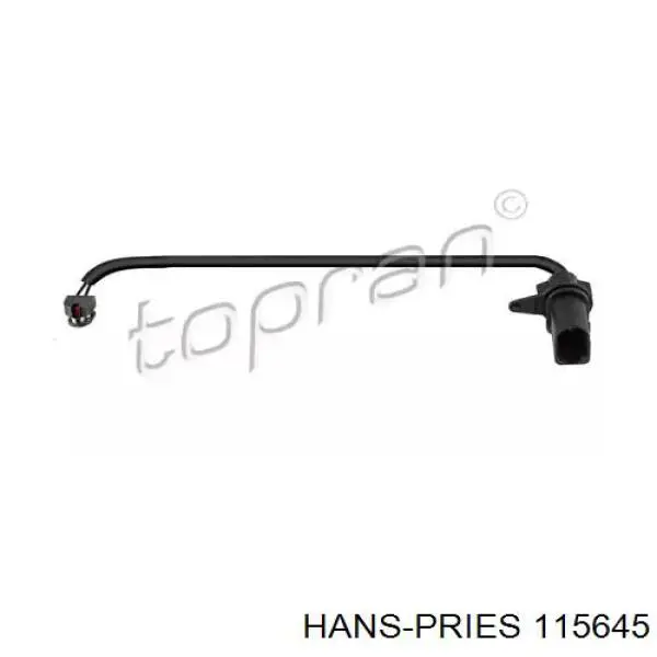 115645 Hans Pries (Topran) Датчик зносу гальмівних колодок, передній лівий