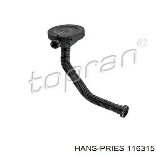Клапан картерних газів Hans Pries (Topran) 116315 ціна, від 12.77 USD