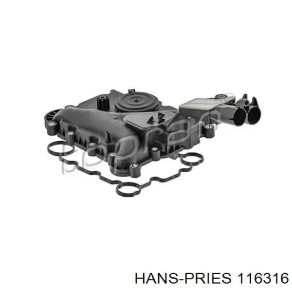 116316 Hans Pries (Topran) клапан pcv (вентиляції картерних газів)