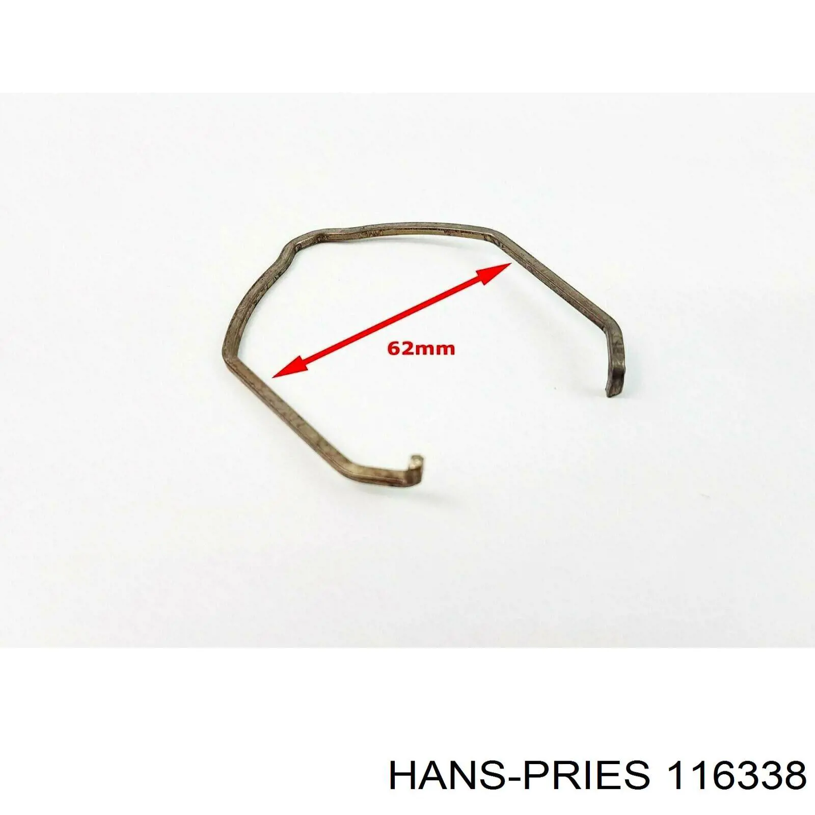 116338 Hans Pries (Topran) скоба патрубка интеркуллера