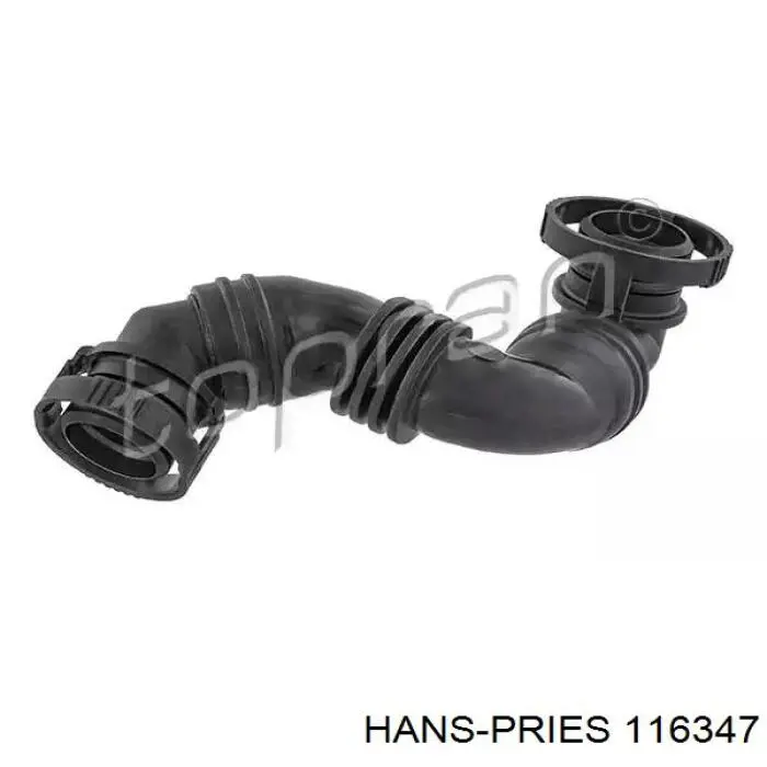 Трубка картера повітряна Hans Pries (Topran) 116347 ціна, від 11.19 USD
