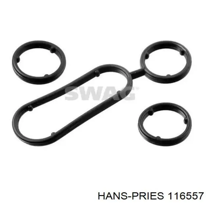 Прокладка радіатора масляного Hans Pries (Topran) 116557 ціна, від 9.93 USD