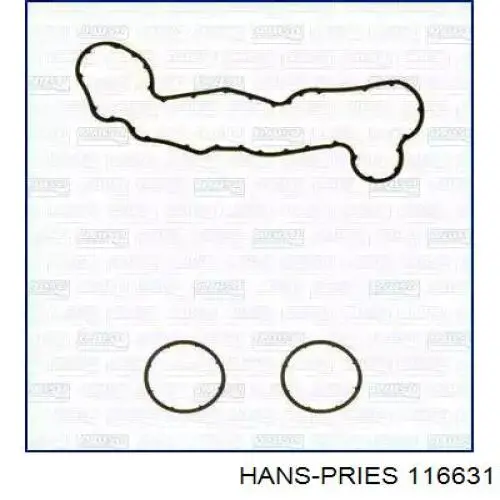 Прокладка водяної помпи 116631 Hans Pries (Topran)