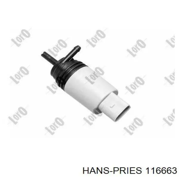 116663 Hans Pries (Topran) патрубок радіатора системи рециркуляції ог