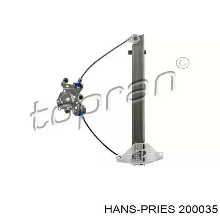 Механізм стеклопідйомника дверей передніх, лівих Hans Pries (Topran) 200035