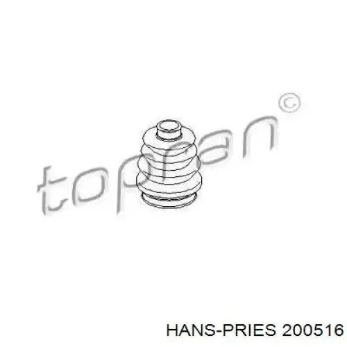 200516 Hans Pries (Topran) пильник шруса внутрішній, передній піввісі