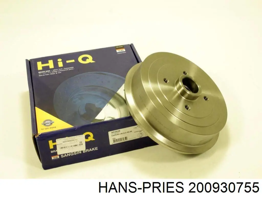 Купити 200930755 Hans Pries (Topran) Барабан гальмівний задній