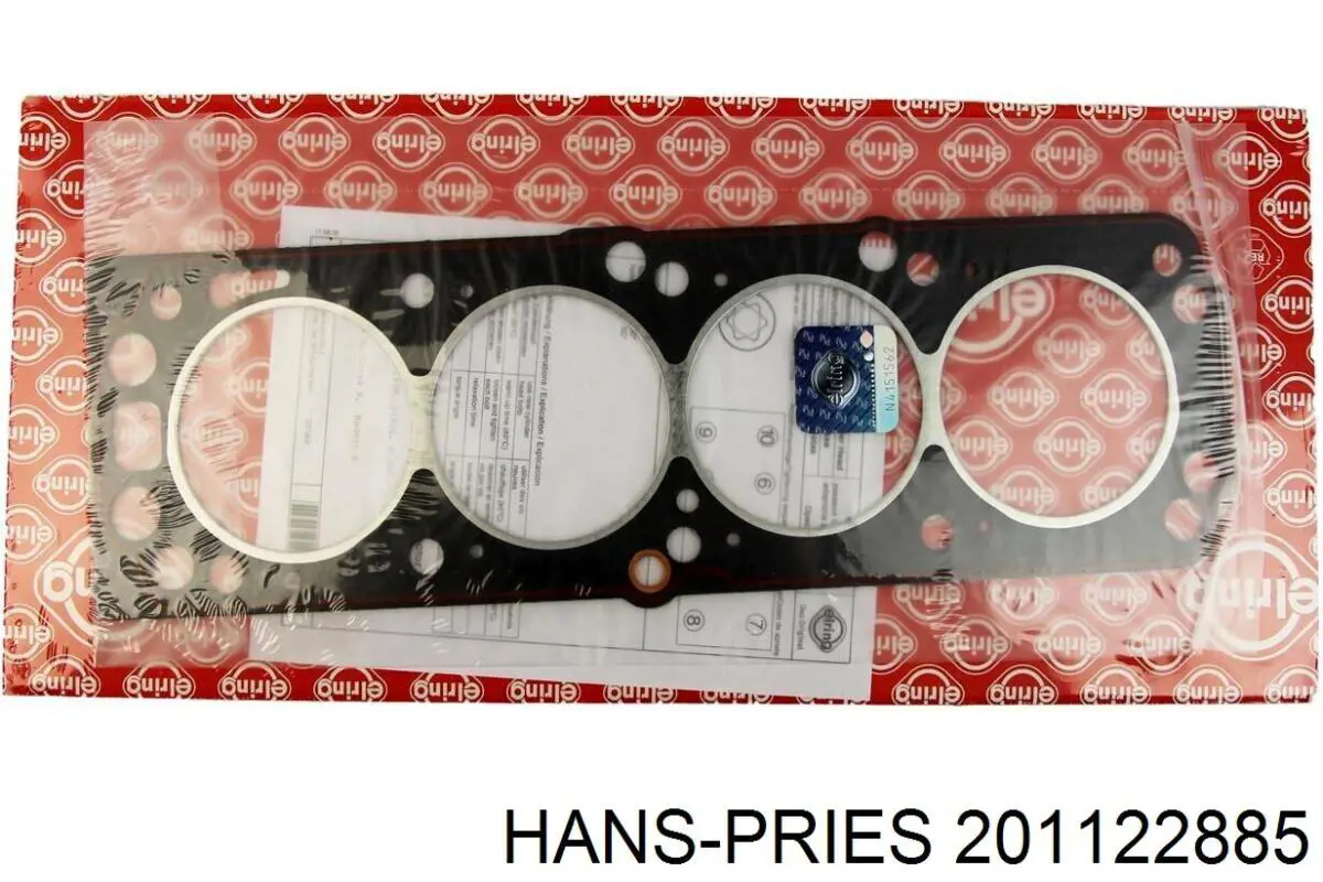 Прокладка головки блока циліндрів (ГБЦ) 201122885 Hans Pries (Topran)