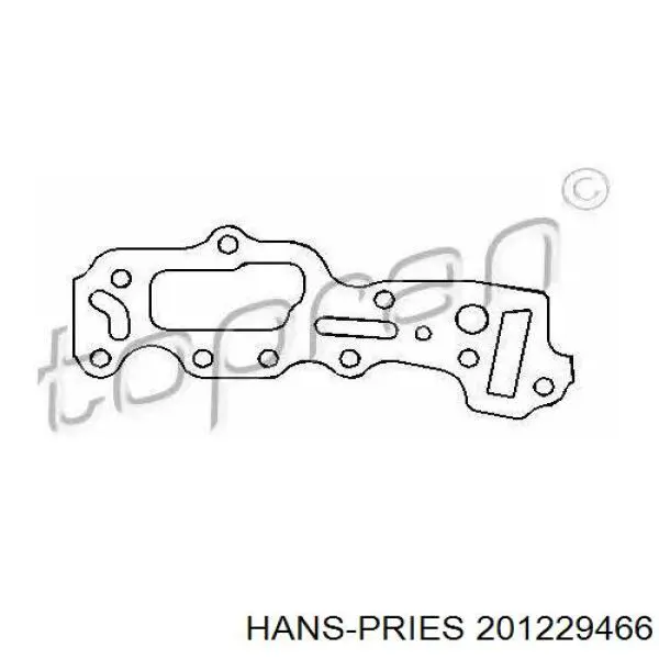 201229466 Hans Pries (Topran) прокладка передньої кришки двигуна, права