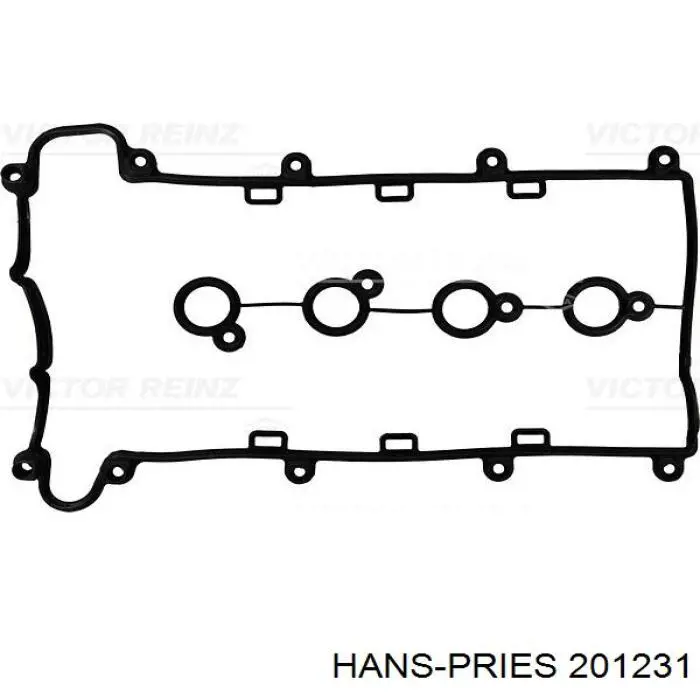 Прокладка клапанної кришки, ліва Hans Pries (Topran) 201231 ціна, від 5.72 USD