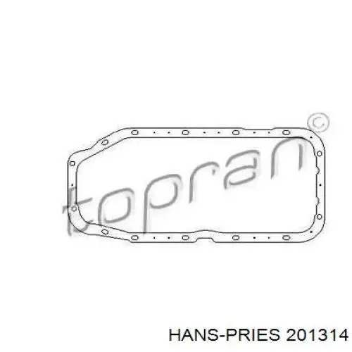 201314 Hans Pries (Topran) прокладка піддону картера двигуна
