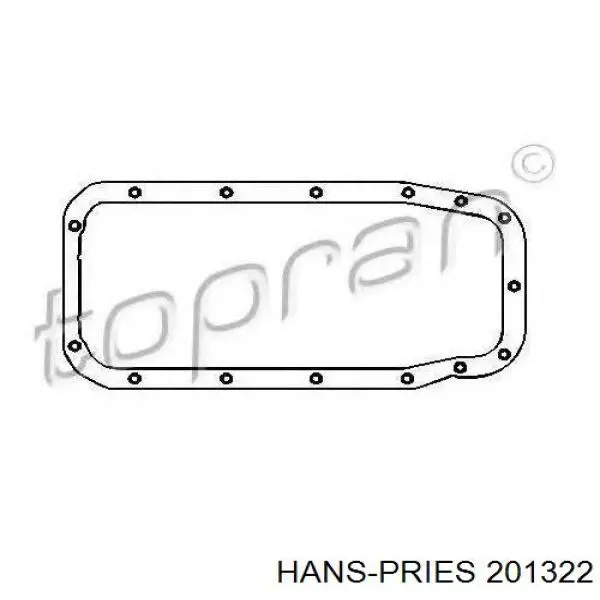 201322 Hans Pries (Topran) прокладка піддону картера двигуна
