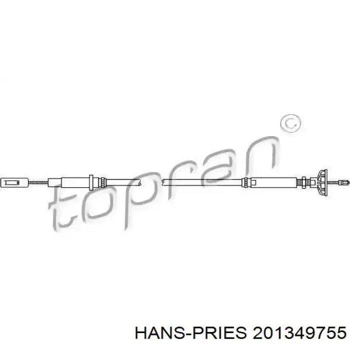 Трос зчеплення 201349755 Hans Pries (Topran)