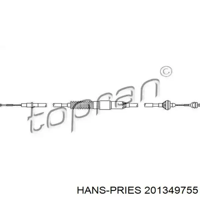 201349755 Hans Pries (Topran) Трос зчеплення