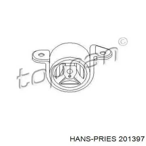 Подушка (опора) двигуна, права 201397 Hans Pries (Topran)